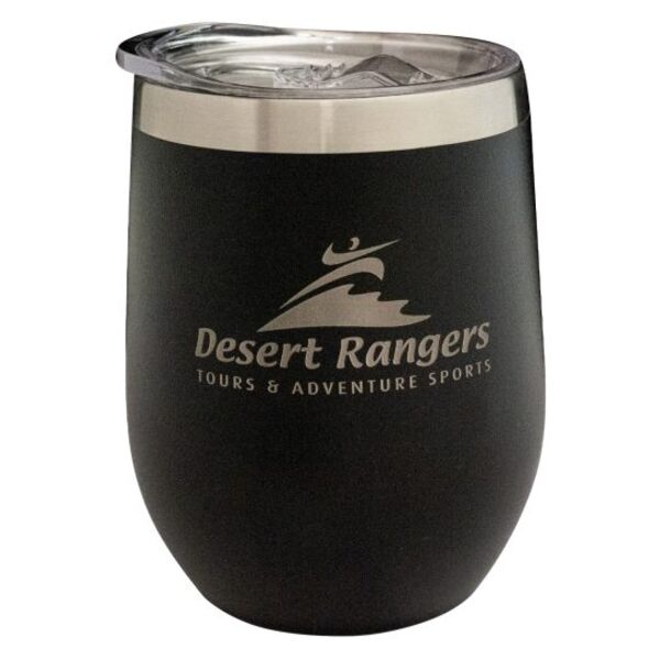 Black Wine Tumbler 350ml Thumbnail