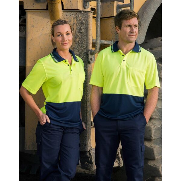 SW01CD High Visibility CoolDry Short Sleeve Polo Thumbnail
