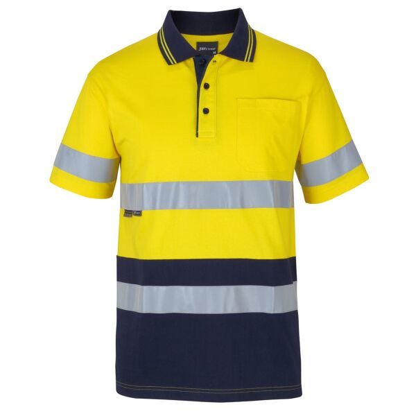 JB's Hi Vis (D+N) S/S Cotton Polo Thumbnail
