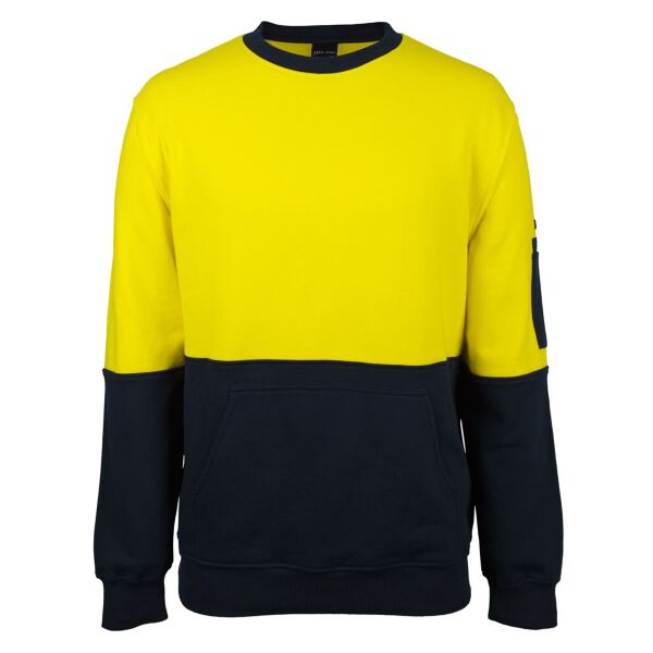 JB's HI VIS 310 Cotton Crew Neck Fleece Thumbnail