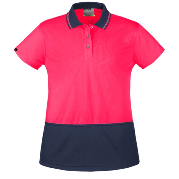 Womens Hi Vis Basic Short Sleeve polo Thumbnail